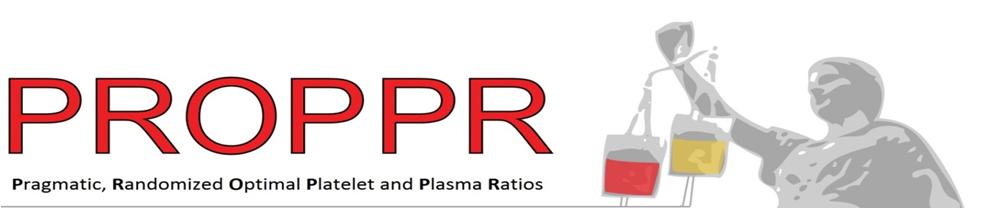 Pragmatic Randomized Optimal Platelet and Plasma Ratios Logo