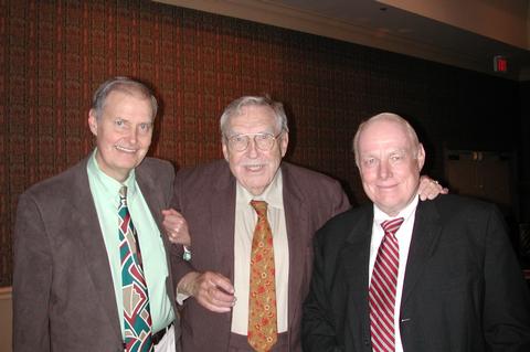 DuPont (left), Steele (center), and R. Palmer Beasley, MD (right), were the masterminds behind the lecture series, which is nearing its 30th anniversary