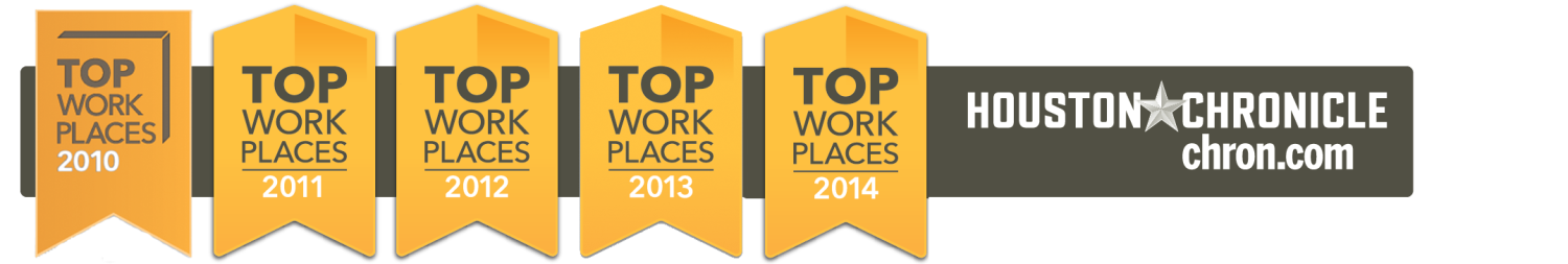 从2010年到2015年被认证为休斯敦纪事的顶级工作场所