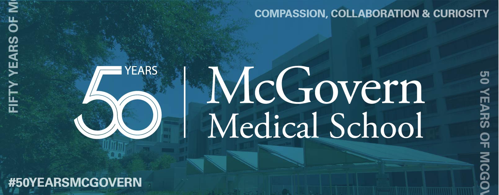 50 Years at McGovern medical school banner