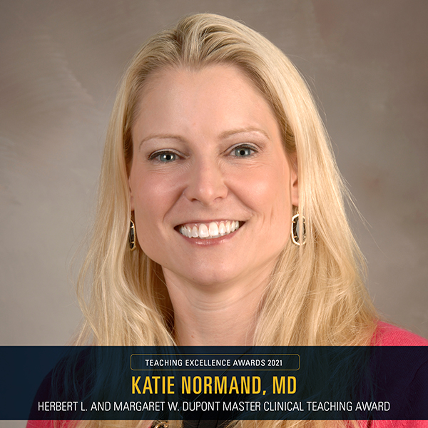 Dr. Katie Normand Master Clinical Teaching Award